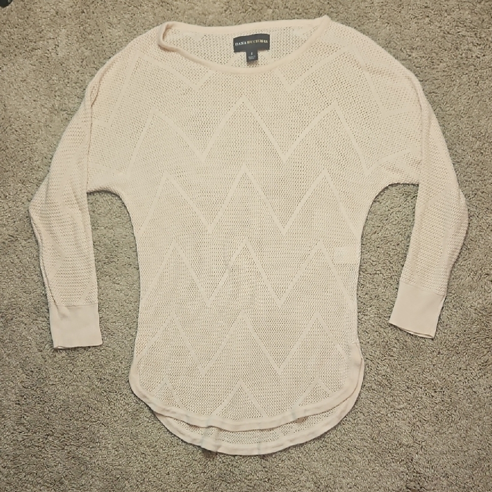 Dana Buchman Cream Knit Top